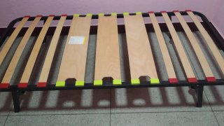Somier 90 x 190 plegable con patas y ruedas