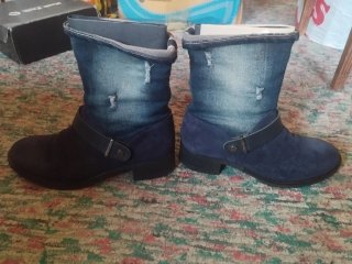 Botines Salsa Mujer Talla 40 Azul