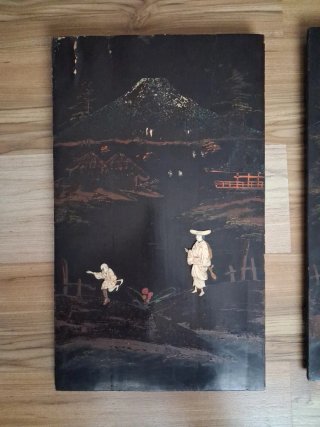 Lote 4 Tablas Japonesas Antiguas