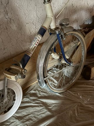Bicicleta GAC Mobylete Vintage Azul