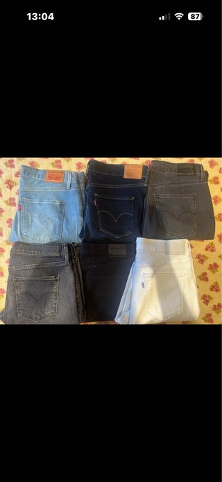 6 Levi's 311  shapping Skinny Jeans Talla 31