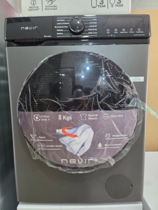 Lavadora Nevir 8 Kg Inox - 1200 RPM