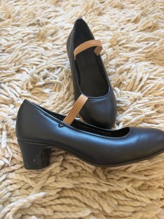 Zapatos de flamenco negros talla 27