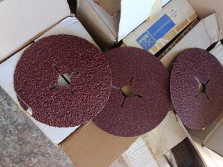 Disco de lija caballito, fabricación alemana