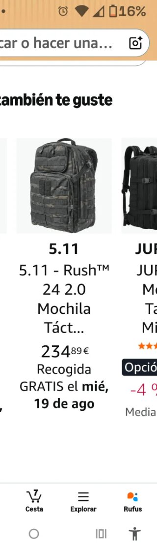 Mochila Táctica 5.11 Rush 24 Negra