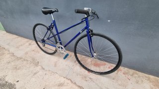 Bicicleta tipo fixie. Vintage.
