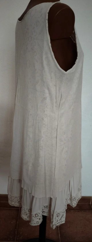 Vestido Ibizenco de encaje beige