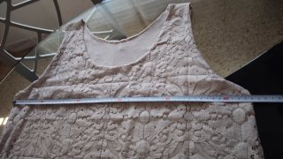 Vestido Ibizenco de encaje beige