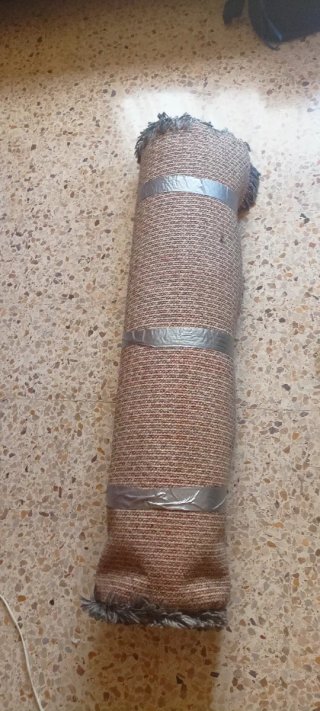 Alfombra Gris Pelo Largo 130×200 cm (salón o cama)