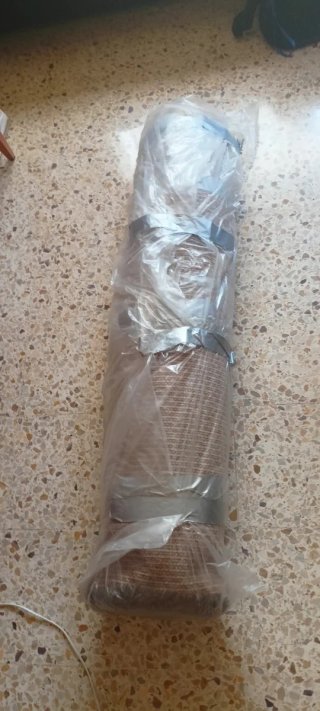 Alfombra Gris Pelo Largo 130×200 cm (salón o cama)