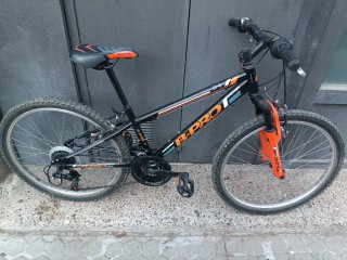 Bicicleta Montaña B-PRO 24 Negra/Naranja