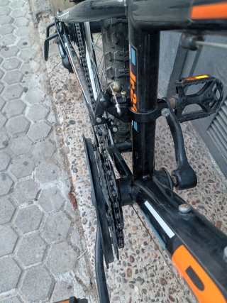 Bicicleta Montaña B-PRO 24 Negra/Naranja