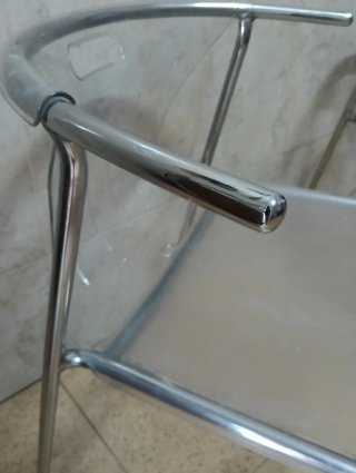 Juego de 2 sillas transparentes