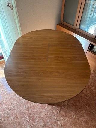 Mesa redonda extensible madera 4 personas