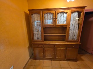 Armario Provenza madera y cristal