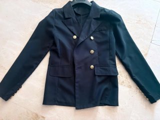 Chaqueta de vestir negra