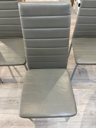 Juego 5 Sillas Comedor Grises