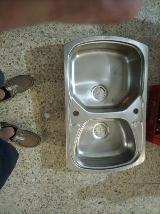 Fregadero doble inox Smeg sin estrenar
