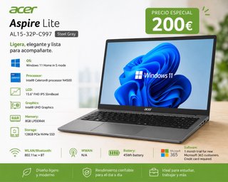 Acer Aspire Lite AL15-32P-C997 Gris