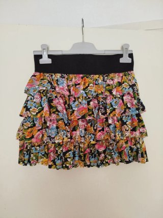 Falda floral volantes - Talla M