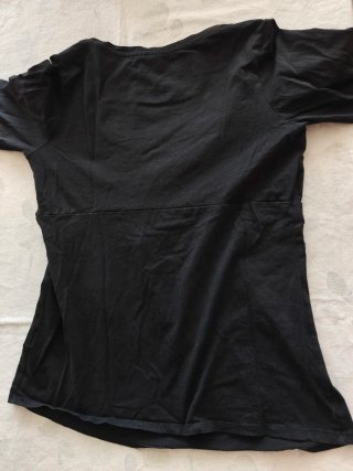 Camiseta premamá y lactancia negra