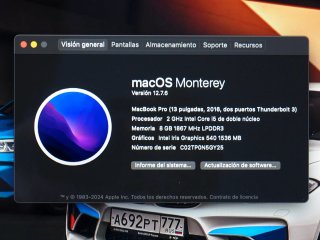APPLE MACBOOK PRO ORDENADOR PORTÁTIL LAPTOP i5 SSD