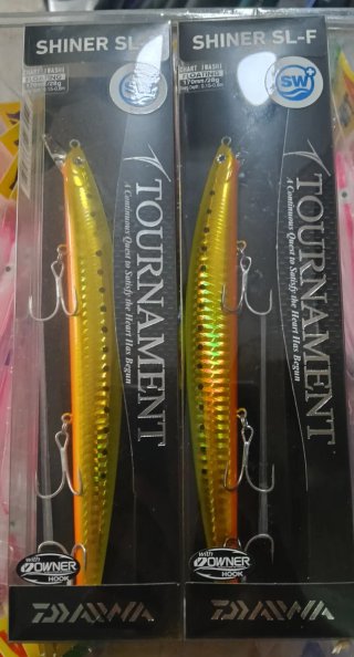 2 Señuelos Daiwa Tournament Shiner SL-F 170mm