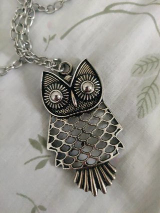 Colgante plata búho