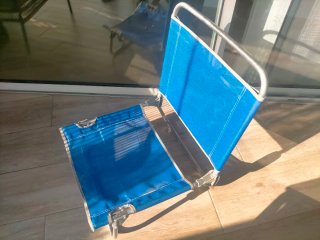Silla plegable playa azul