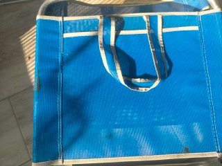 Silla plegable playa azul
