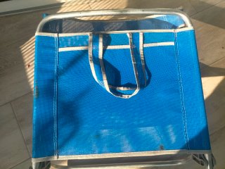 Silla plegable playa azul