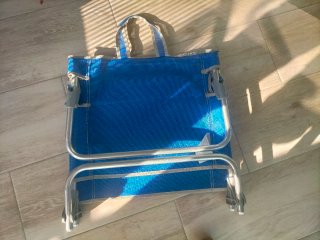 Silla plegable playa azul