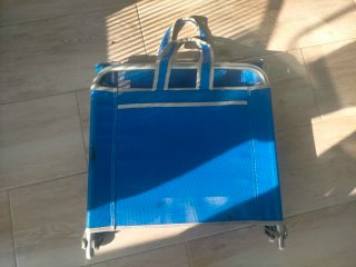 Silla plegable playa azul