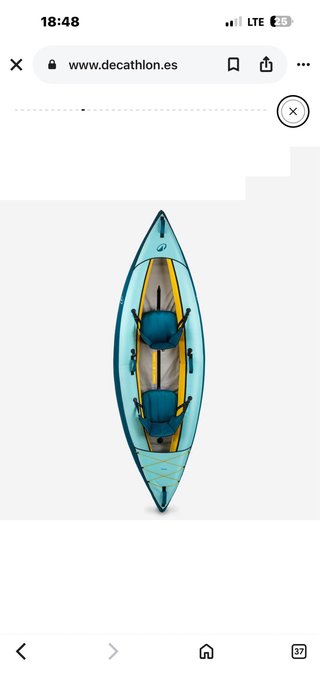Kayak hinchable Decathlon 1-2solo se ha usado 1vez