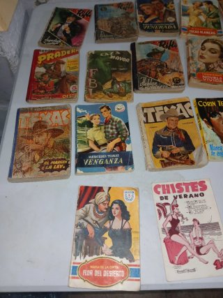 Lote de 25 Revistas Antiguas - Novelas y Cómics