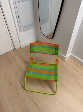 Silla bajita de playa/camping colores