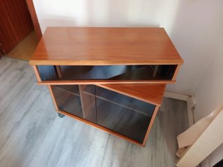 Mueble TV giratorio puertas abatibles
