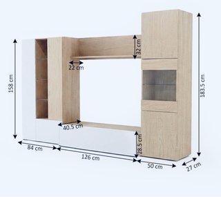 Conjunto Muebles Salón Madera sensación
