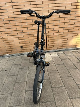 Bici plegable B'TWIN gris