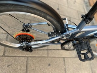 Bici plegable B'TWIN gris