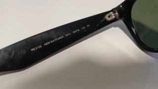 Gafas de sol Ray-Ban negras wayfarer