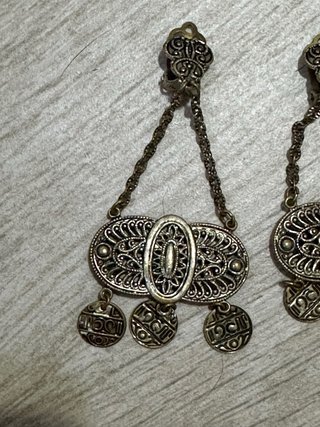 Pendientes vintage filigrana dorados