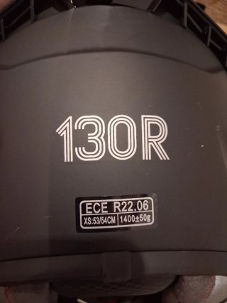 Casco Moto 130R Talla XS