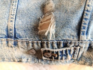 Zara Trafaluc chaqueta vaquera boho flecos.