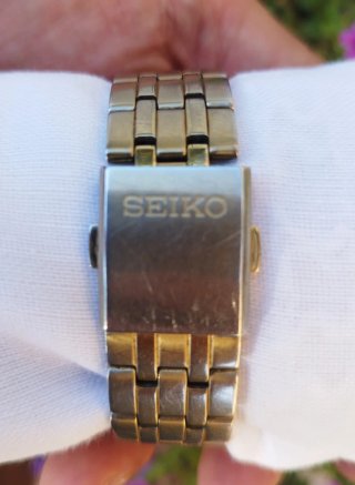 Seiko al quarzo Vintage Dorato Day Date