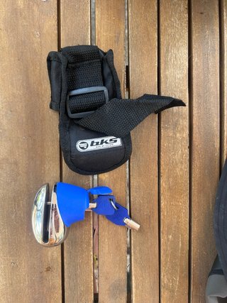 Pinza de seguridad BKS con funda y llaves NUEVA