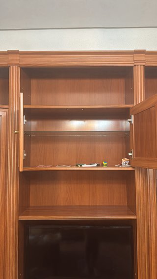 Mueble de madera para salón SIN LA TELEVISION