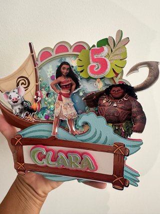Topper Tarta Shaker Vaiana/Moana
