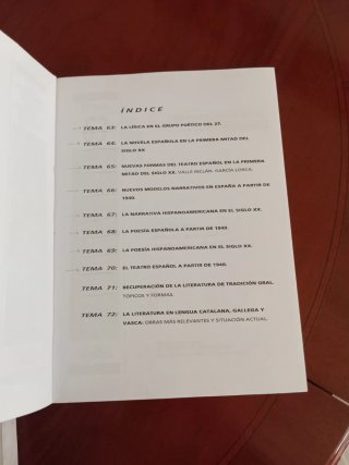 Oposiciones Lengua y Literatura Secundaria Temario
