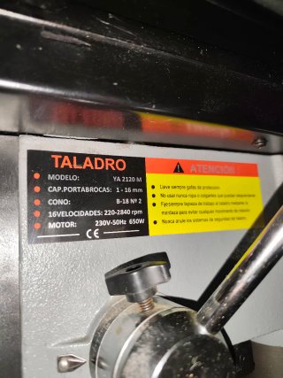 Taladro de mesa YAIM YA 2120M